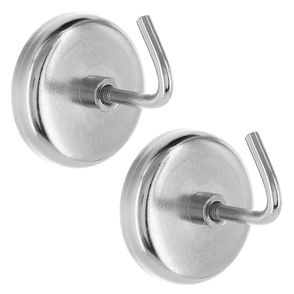 24 Lot Extra Strong Magnetic Hooks 1 1/2 8lb Heavy Capacity Refrigerator Garage