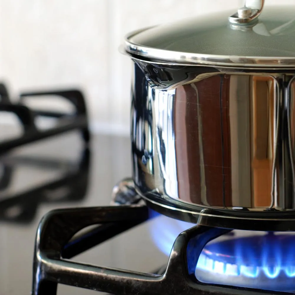 4 Pc Drip Pans Reflector Bowl Set 8" Burner Gas Stove Range Chrome Heavy Duty