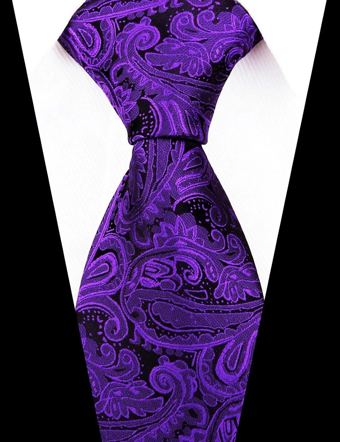 Alizeal Mens Classic 4pc Paisley Jacquard Waistcoat Suit Vest Set