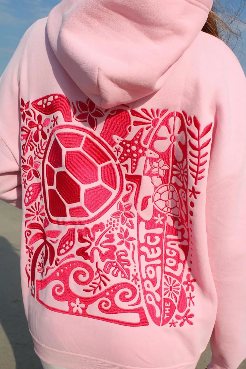 Amiblvowa Preppy Embroidery Graphic Hoodies for Teen Girl Y2K Long Sleeve Oversized Pullover Sweatshirt Top Women Cute Hooded
