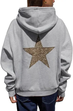 Amiblvowa Preppy Embroidery Graphic Hoodies for Teen Girl Y2K Long Sleeve Oversized Pullover Sweatshirt Top Women Cute Hooded