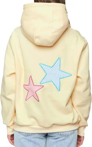 Amiblvowa Preppy Embroidery Graphic Hoodies for Teen Girl Y2K Long Sleeve Oversized Pullover Sweatshirt Top Women Cute Hooded