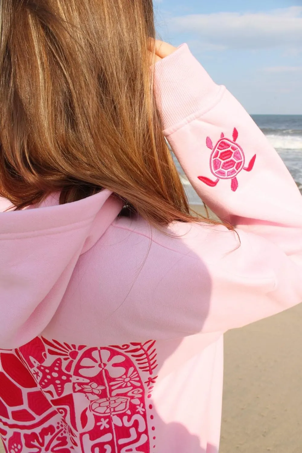 Amiblvowa Preppy Embroidery Graphic Hoodies for Teen Girl Y2K Long Sleeve Oversized Pullover Sweatshirt Top Women Cute Hooded