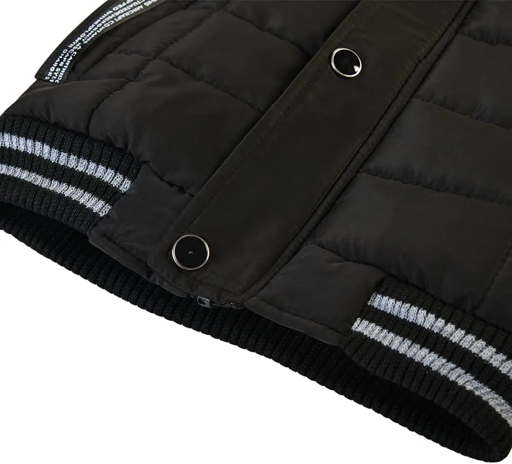 AMIYAN Toddler Boys Down Jacket Fur Collar Hood Thick Warm Winter Snowsuit Coat Parka