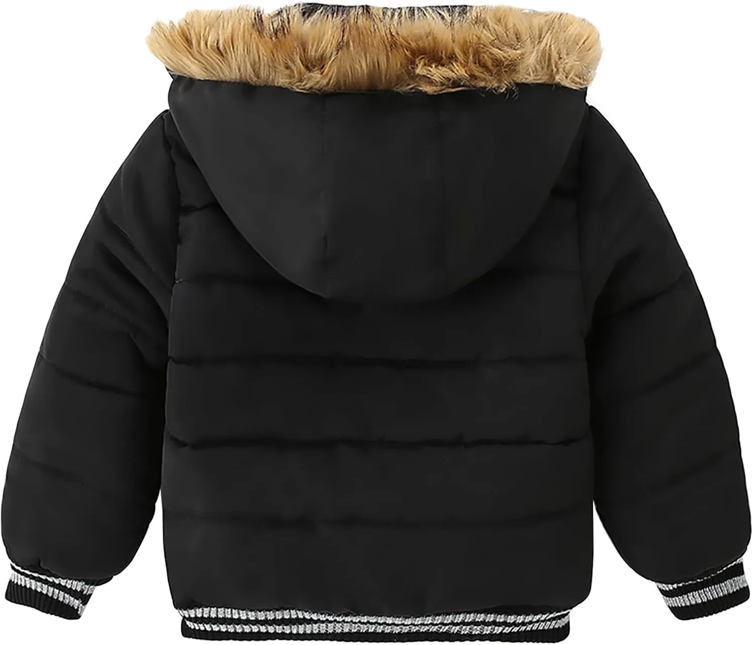 AMIYAN Toddler Boys Down Jacket Fur Collar Hood Thick Warm Winter Snowsuit Coat Parka