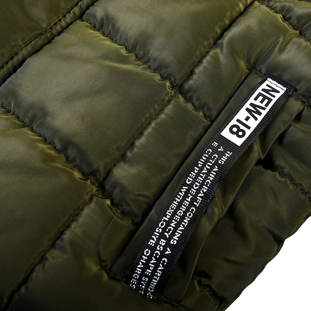 AMIYAN Toddler Boys Down Jacket Fur Collar Hood Thick Warm Winter Snowsuit Coat Parka