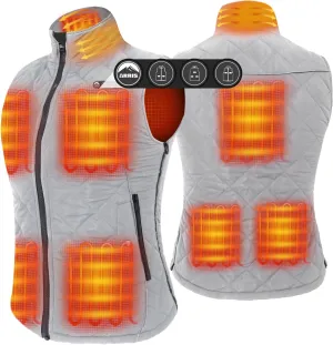 ARRIS Women`s Heated Vest, Size Adjustable 7.4V Electric Warm Vest with Battery Pack