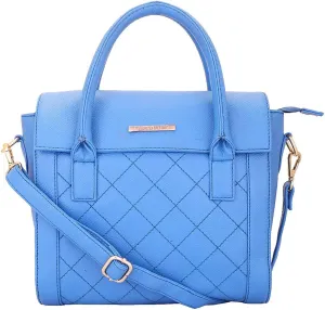 Azureous Women's Handbag Sky Blue Multi Pocket Designer Satchel