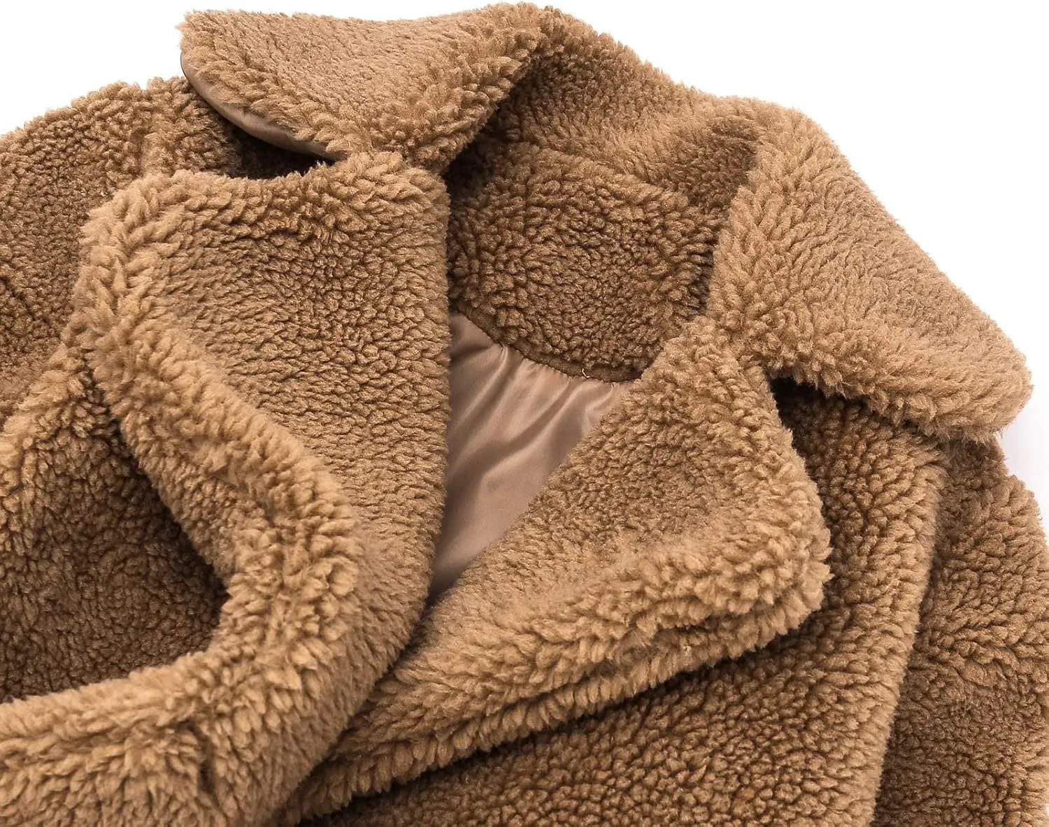 Baby Girls Faux Fur Teddy Long Coat Tollder Kids Winter Fleece Jacket Warm Outwear Clothes