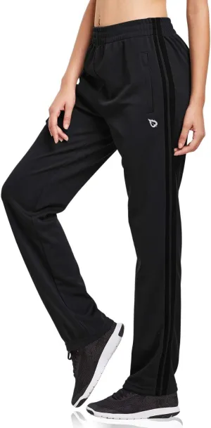 baleaf Women's Track Pants Athletic Jogging Sweatpants Zipper Pockets Warm-Up Sports Running Pants