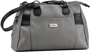 B.AmiciTM Nicole RFID Greenwich Multi Pocket Leather Satchel