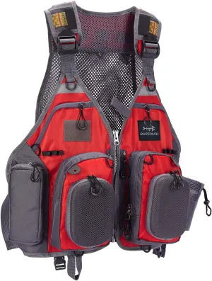 BASSDASH Fly Fishing Vest Multi Pocket Waistcoat Adjustable Size Gifts for Men Women