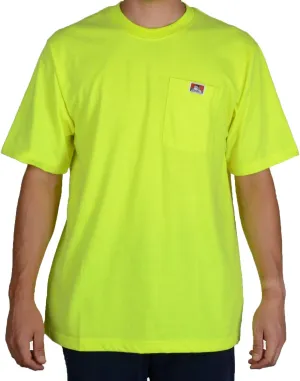 Ben Davis Men's Classic Label Short Sleeve Heavy Duty T-Shirt