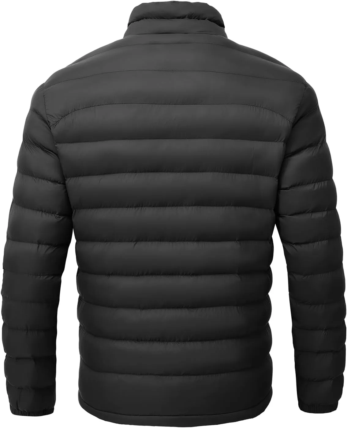 BGOWATU Men's Lightweight Packable Puffer Jacket Warm Winter Jacket for Men Down Alternative Puffy Coat