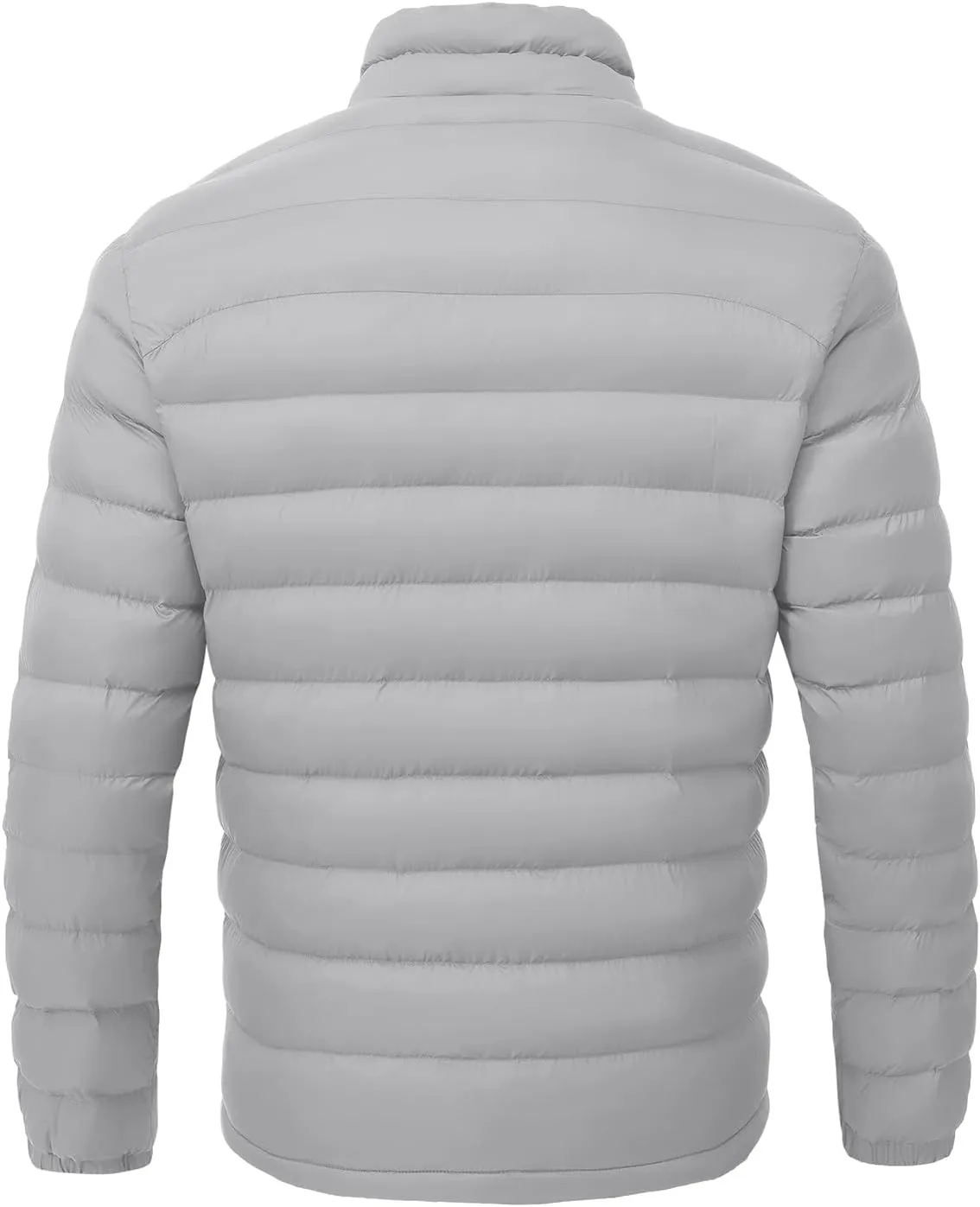 BGOWATU Men's Lightweight Packable Puffer Jacket Warm Winter Jacket for Men Down Alternative Puffy Coat