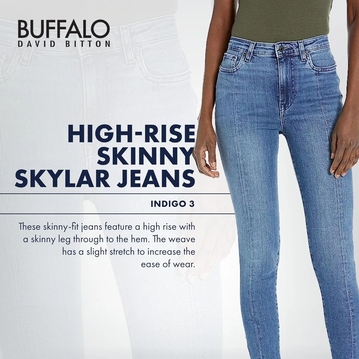 Buffalo David Bitton Women's Skylar High Rise Skinny Jean