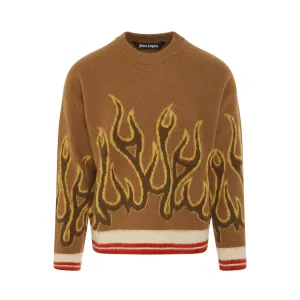 Burning Knit Sweater in Nuts/Yellow
