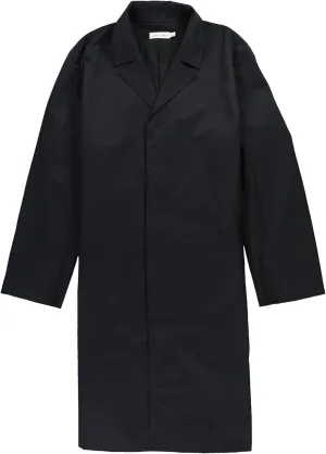Calvin Klein Men's Classic Fit Button Front Trench Coat Black Large