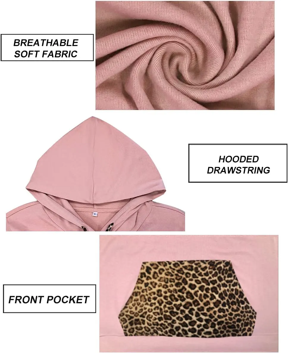 CARCOS Plus Size Hooide Women Long Sleeve Fall Pocket Hooded Sweatershirt XL-5XL