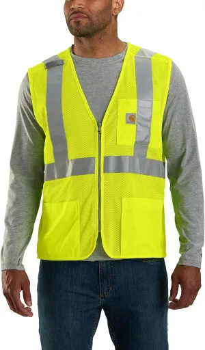Carhartt Men's 106171 High-Visibility Mesh Multi-Pocket Class 2 Vest