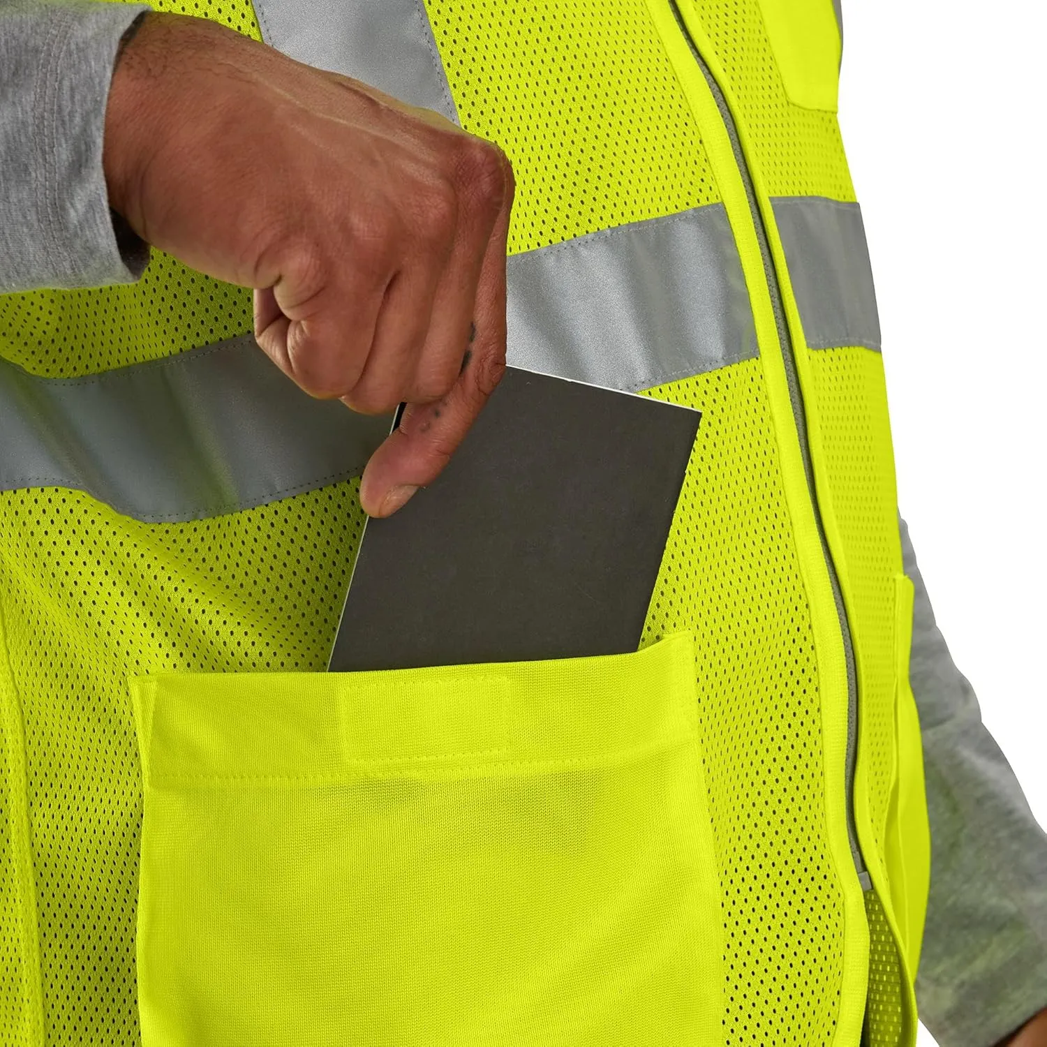 Carhartt Men's 106171 High-Visibility Mesh Multi-Pocket Class 2 Vest