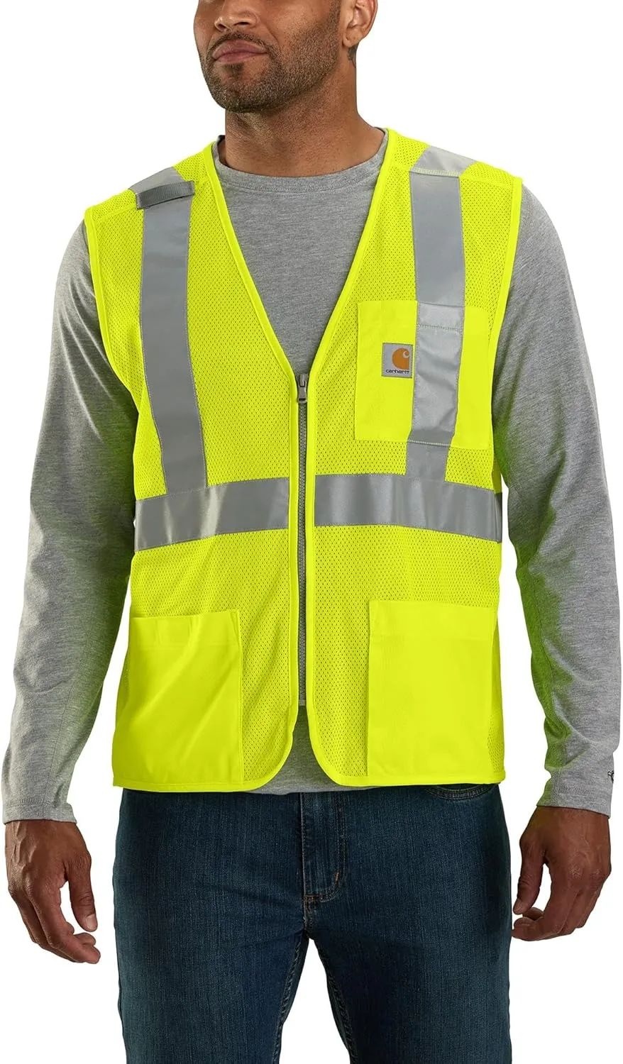 Carhartt Men's 106171 High-Visibility Mesh Multi-Pocket Class 2 Vest