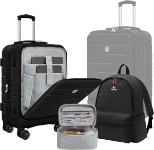 Classic KT777-20KPLUS2-BK-327, Black, Carry on-3 Pieces