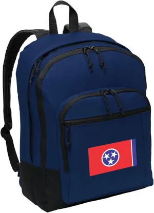 Classic Tennessee Backpack Medium Tennessee Flag Backpack Laptop Sleeve