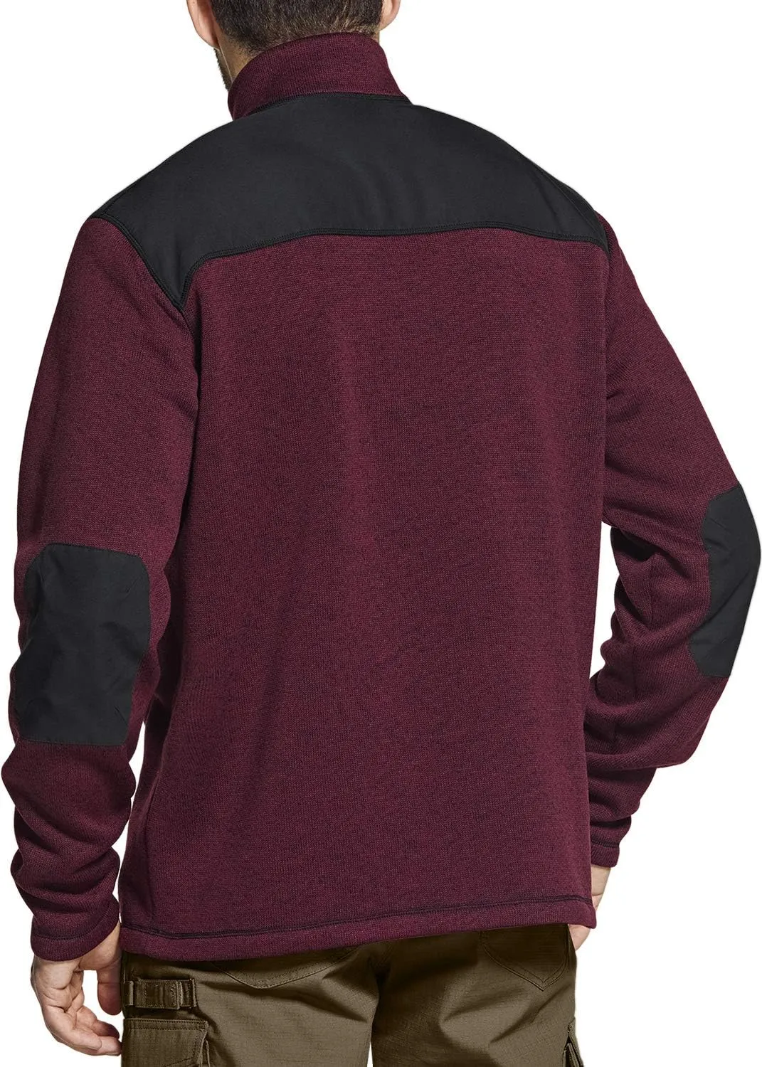 CQR Men's Thermal Fleece Half Zip Pullover, Winter Outdoor Warm Sweater, Lightweight Long Sleeve Sweatshirt