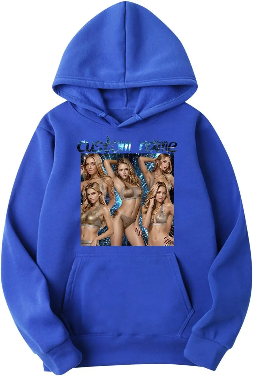 Customized Stage Concert Hoodies Custom Sweatshirts for Women Girls Hooded Shirts, Add Text and Photos