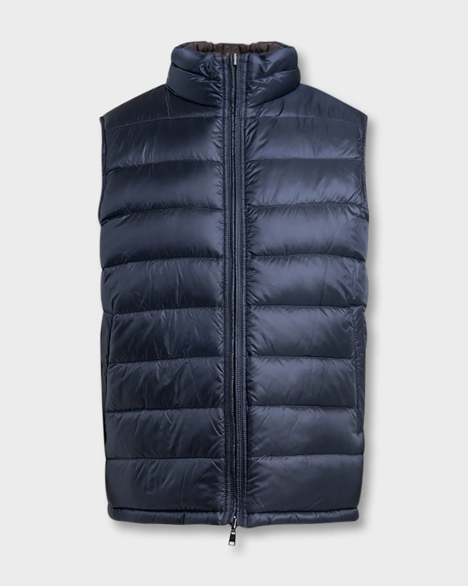 Dark Chocolate And Navy Reversible Vest