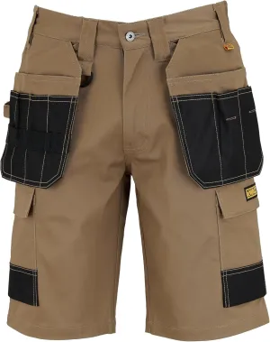DEWALT Protradesman Men's Poly Cotton, Stretch, Multi Pocket Work Shorts