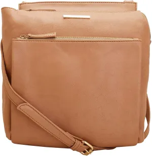 Ecru Women's Sling Bag Beige Multi Pocket Designer Satchel
