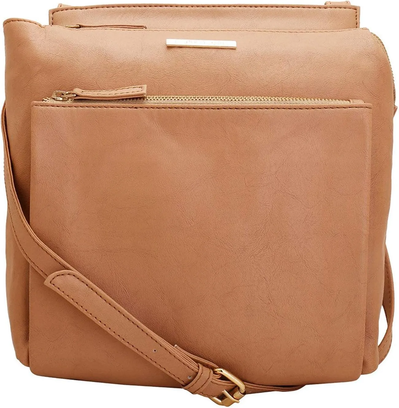 Ecru Women's Sling Bag Beige Multi Pocket Designer Satchel