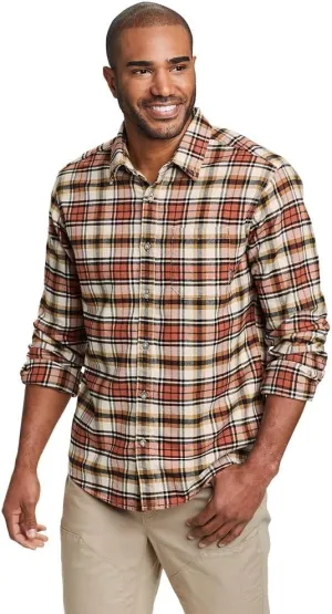 Eddie Bauer Men's Classic Fit Favorite Long-Sleeve Flannel Shirt