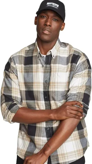 Eddie Bauer Men's Classic Fit Favorite Long-Sleeve Flannel Shirt