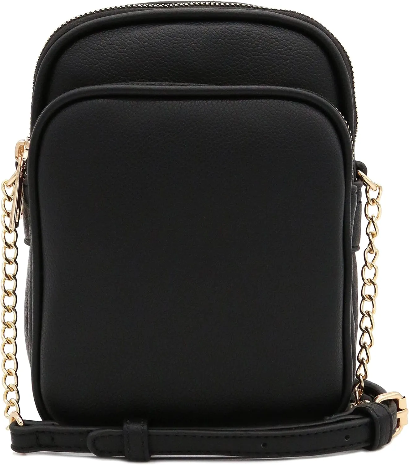 FashionPuzzle Multi Pocket PU Leather Casual Medium Crossbody Bag with Adjustable Strap