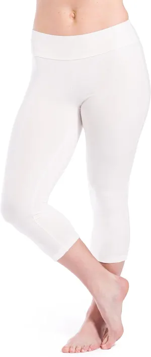Fishers Finery Women's Ecofabric Classic Athletic Workout Yoga Capri