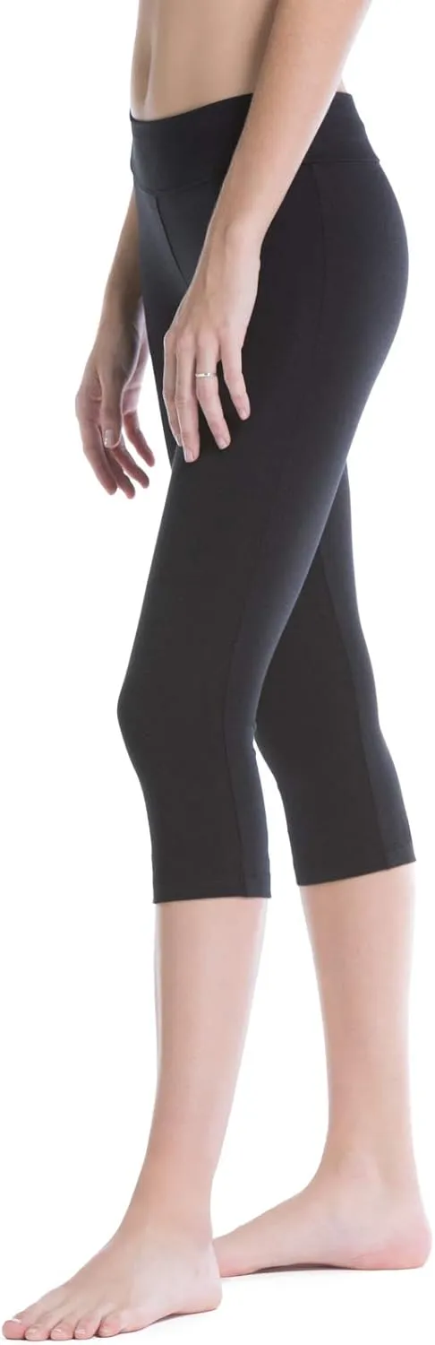 Fishers Finery Women's Ecofabric Classic Athletic Workout Yoga Capri