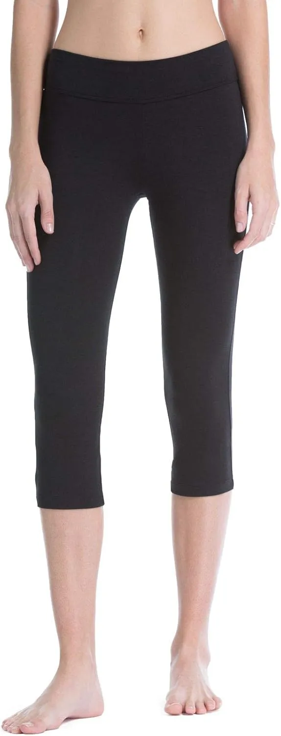Fishers Finery Women's Ecofabric Classic Athletic Workout Yoga Capri
