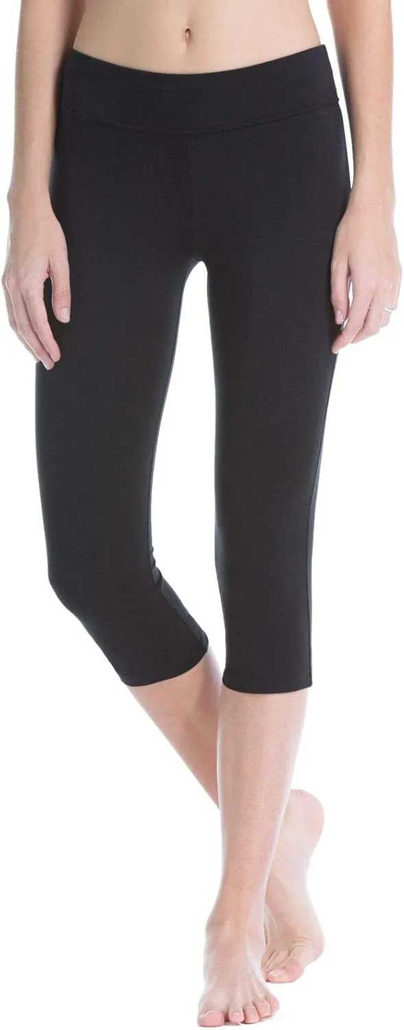 Fishers Finery Women's Ecofabric Classic Athletic Workout Yoga Capri
