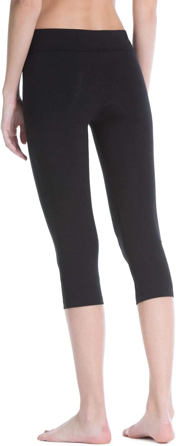 Fishers Finery Women's Ecofabric Classic Athletic Workout Yoga Capri