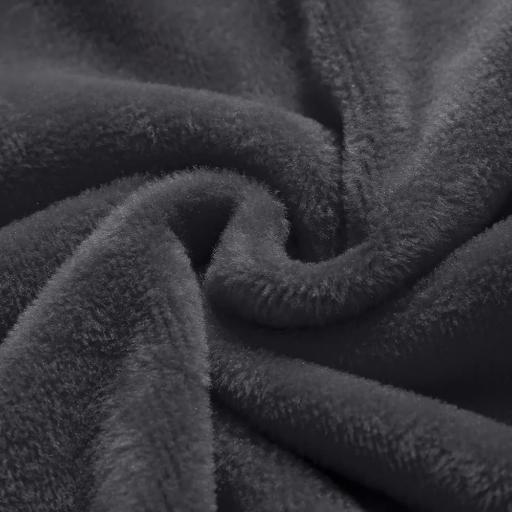 Fleece Lined Long Skirts for Women Casual Warm Elastic Waist Winter Maxi Aline Skirts