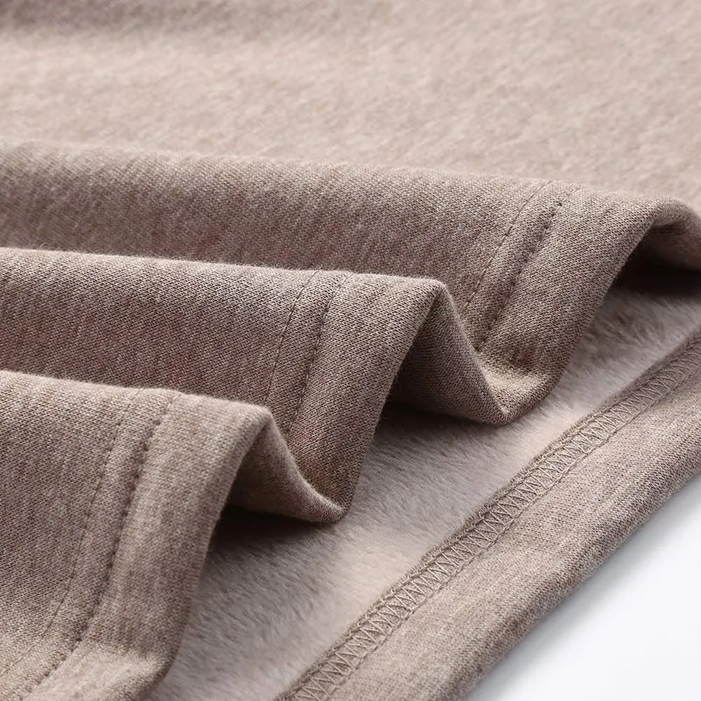 Fleece Lined Long Skirts for Women Casual Warm Elastic Waist Winter Maxi Aline Skirts