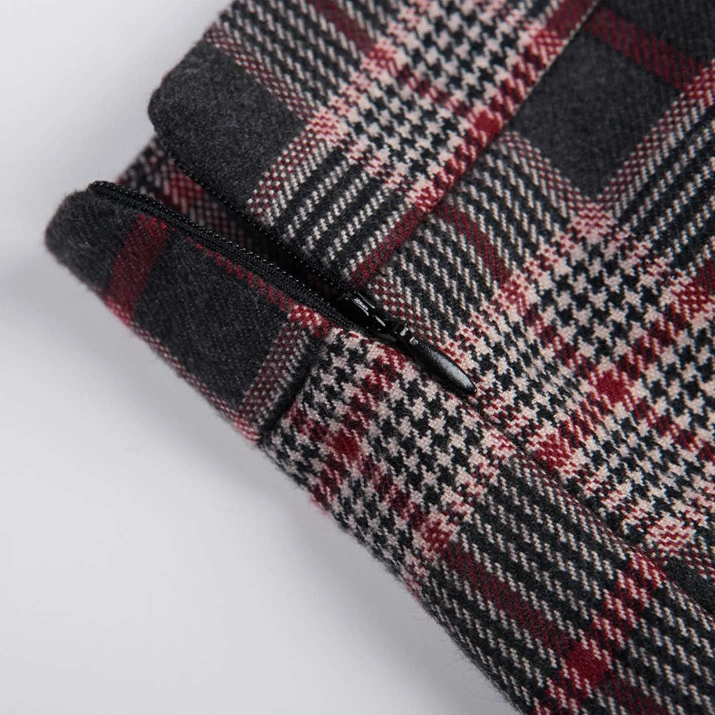 Flygo Women's Vintage Aline Plaid Skirt Winter Warm Pleated Flared Midi Long Skirts