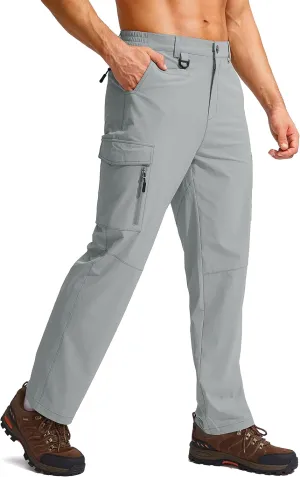 G Gradual Men's Hiking Cargo Pants Water Resistant Quick Dry Lightweight Outdoor Tactical Pants for Men with Multi Pocket