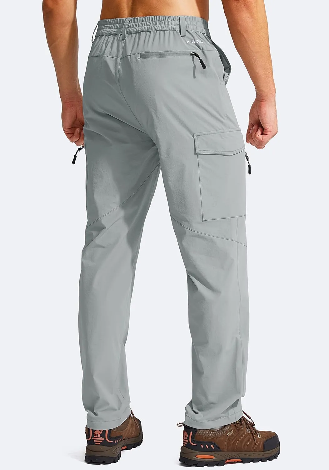 G Gradual Men's Hiking Cargo Pants Water Resistant Quick Dry Lightweight Outdoor Tactical Pants for Men with Multi Pocket