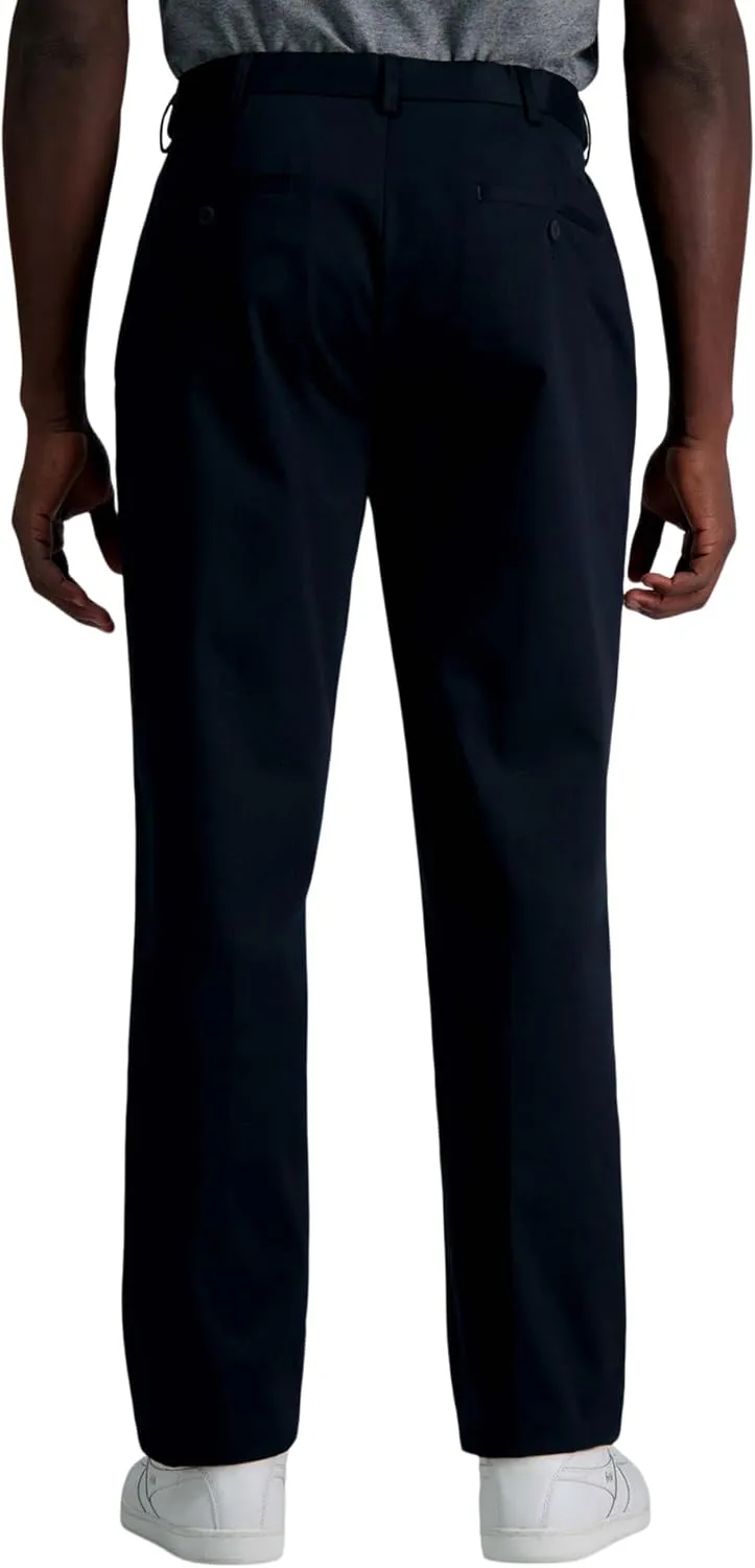 Haggar Men's Wrinkle Free Classic Fit Flat Front Khaki Pant