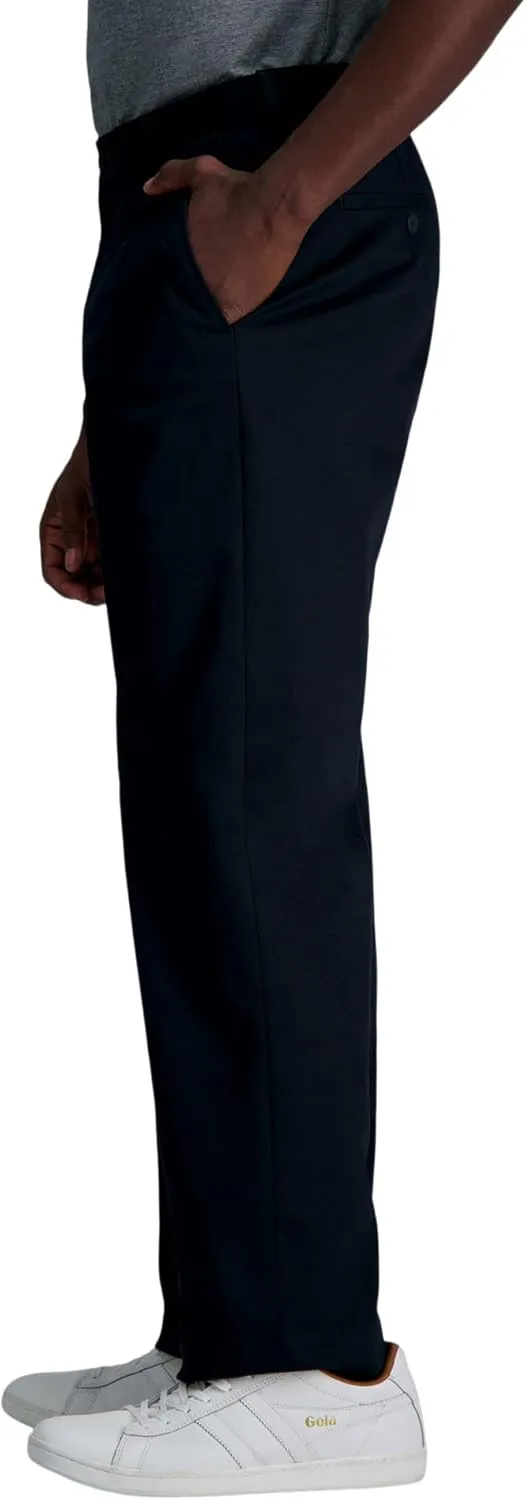 Haggar Men's Wrinkle Free Classic Fit Flat Front Khaki Pant