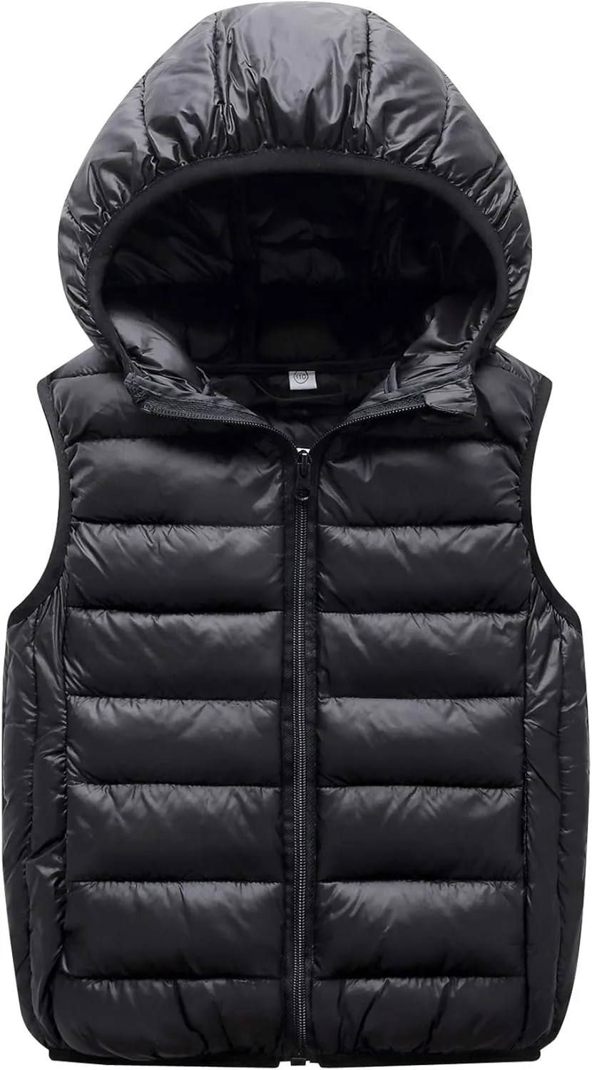 Happy Cherry Toddler Baby Girls&Boys Zipper Jacket Sleeveless Warm Vest Lightweight Coat